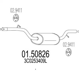 Амортизатор MTS 01.50826