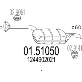 Амортизатор MTS 01.51050