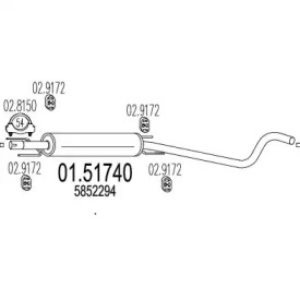 Амортизатор MTS 01.51740