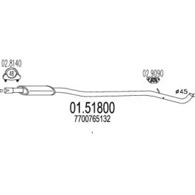 Амортизатор MTS 01.51800