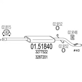 Амортизатор MTS 01.51840