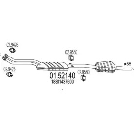 Амортизатор MTS 01.52140