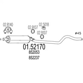 Амортизатор MTS 01.52170