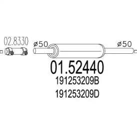 Амортизатор MTS 01.52440