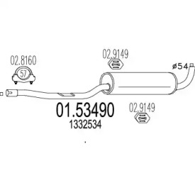 Амортизатор MTS 01.53490