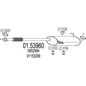 Амортизатор MTS 01.53960