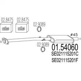 Амортизатор MTS 01.54060