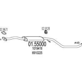 Амортизатор MTS 01.55000