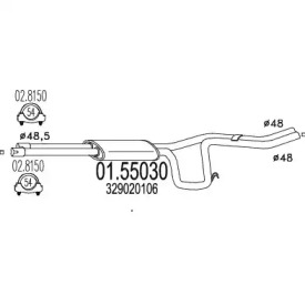 Амортизатор MTS 01.55030