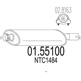 Амортизатор MTS 01.55100