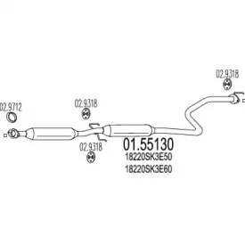 Амортизатор MTS 01.55130