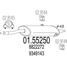 Амортизатор MTS 01.55250