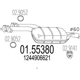 Амортизатор MTS 01.55380