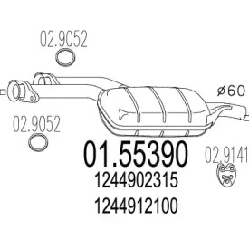 Амортизатор MTS 01.55390