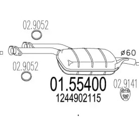 Амортизатор MTS 01.55400