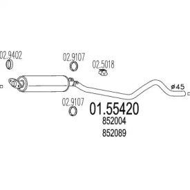 Амортизатор MTS 01.55420