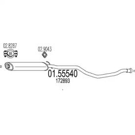 Амортизатор MTS 01.55540