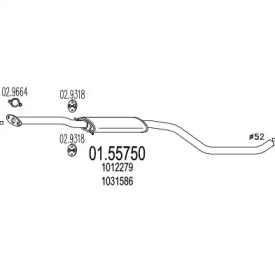 Амортизатор MTS 01.55750