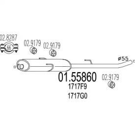 Амортизатор MTS 01.55860