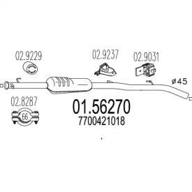 Амортизатор MTS 01.56270