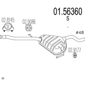 Амортизатор MTS 01.56360