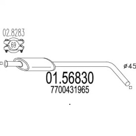 Амортизатор MTS 01.56830