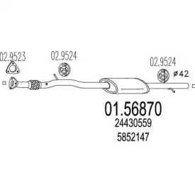 Амортизатор MTS 01.56870