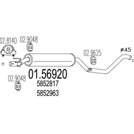 Амортизатор MTS 01.56920