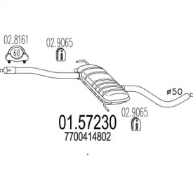 Амортизатор MTS 01.57230