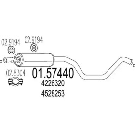 Амортизатор MTS 01.57440