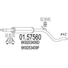 Амортизатор MTS 01.57560