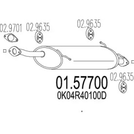 Амортизатор MTS 01.57700