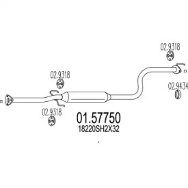 Амортизатор MTS 01.57750