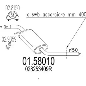 Амортизатор MTS 01.58010