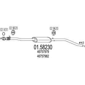 Амортизатор MTS 01.58230