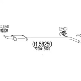 Амортизатор MTS 01.58250