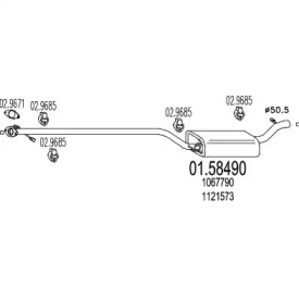 Амортизатор MTS 01.58490