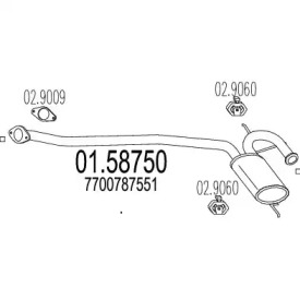 Амортизатор MTS 01.58750