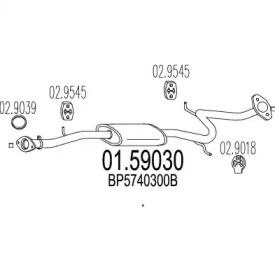 Амортизатор MTS 01.59030