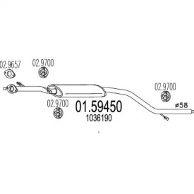 Амортизатор MTS 01.59450