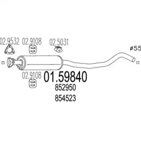 Амортизатор MTS 01.59840