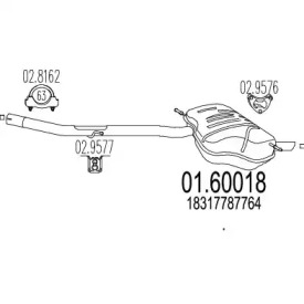 Амортизатор MTS 01.60018