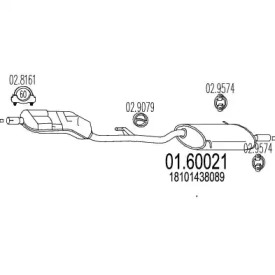 Амортизатор MTS 01.60021