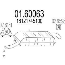 Амортизатор MTS 01.60063