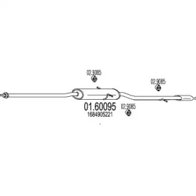 Амортизатор MTS 01.60095