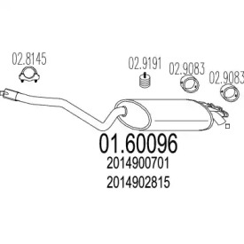 Амортизатор MTS 01.60096