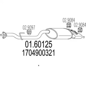 Амортизатор MTS 01.60125