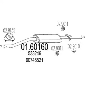 Амортизатор MTS 01.60160