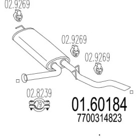 Амортизатор MTS 01.60184