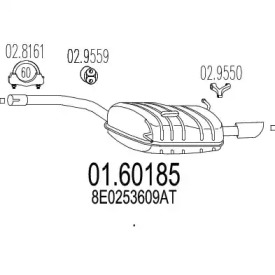 Амортизатор MTS 01.60185